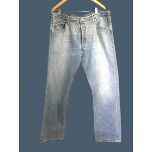 LEVI STRAUSS - MEN LIGHT WASH DENIM STRAIGHT LEG JEANS SIZE 40X32